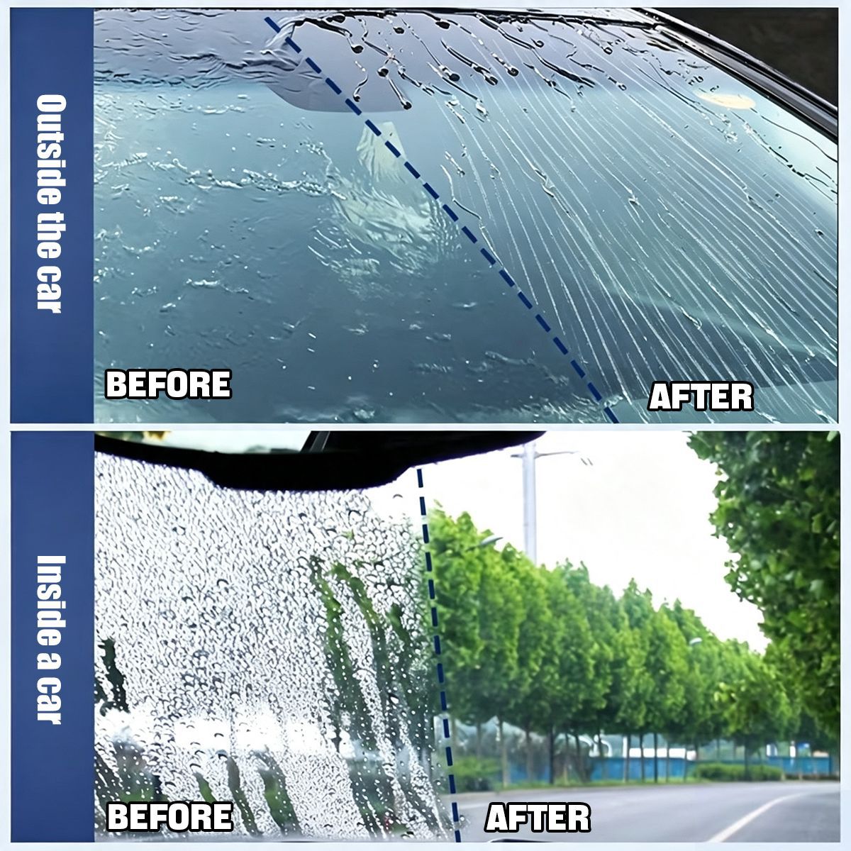 YT0503 Car Glass Anti-Fog Agent, specifically for cross-border sales, is a hydrophobic coating designed to prevent fog and rain on rearview mirrors and car windows