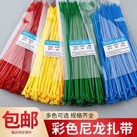 彩色自锁式尼龙扎带工厂批发直销塑料束线带3*200绑带拉力强耐磨