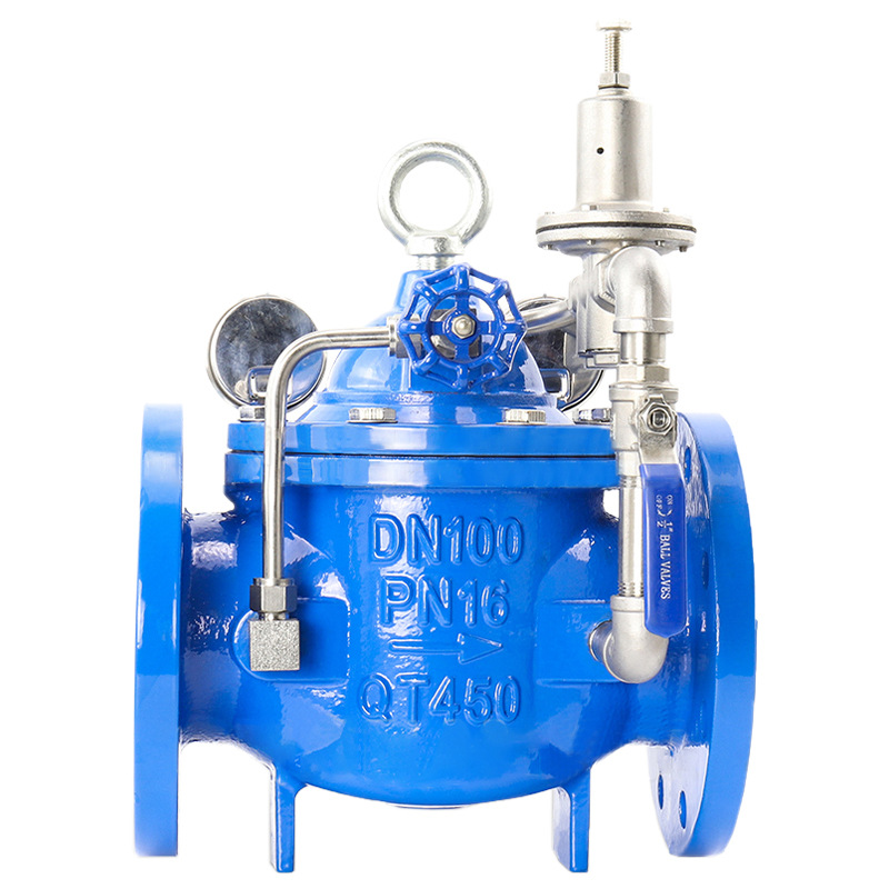 海胜200X可调式减压阀自来水 先导式法兰消防水力控制阀稳压阀