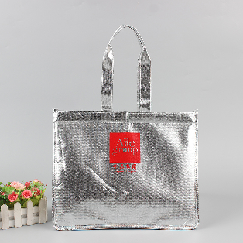 魔术贴铝箔手提保温袋生日蛋糕保温冷藏保鲜袋批发外卖外带