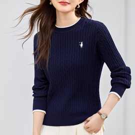 圆领毛衣女针织衫2025新款秋冬爆款女装洋气可内搭红色上衣打底衫