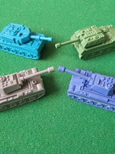 新军事盲盒立体造型儿童拼装橡皮坦克可玩具小学生专用坦克橡皮擦