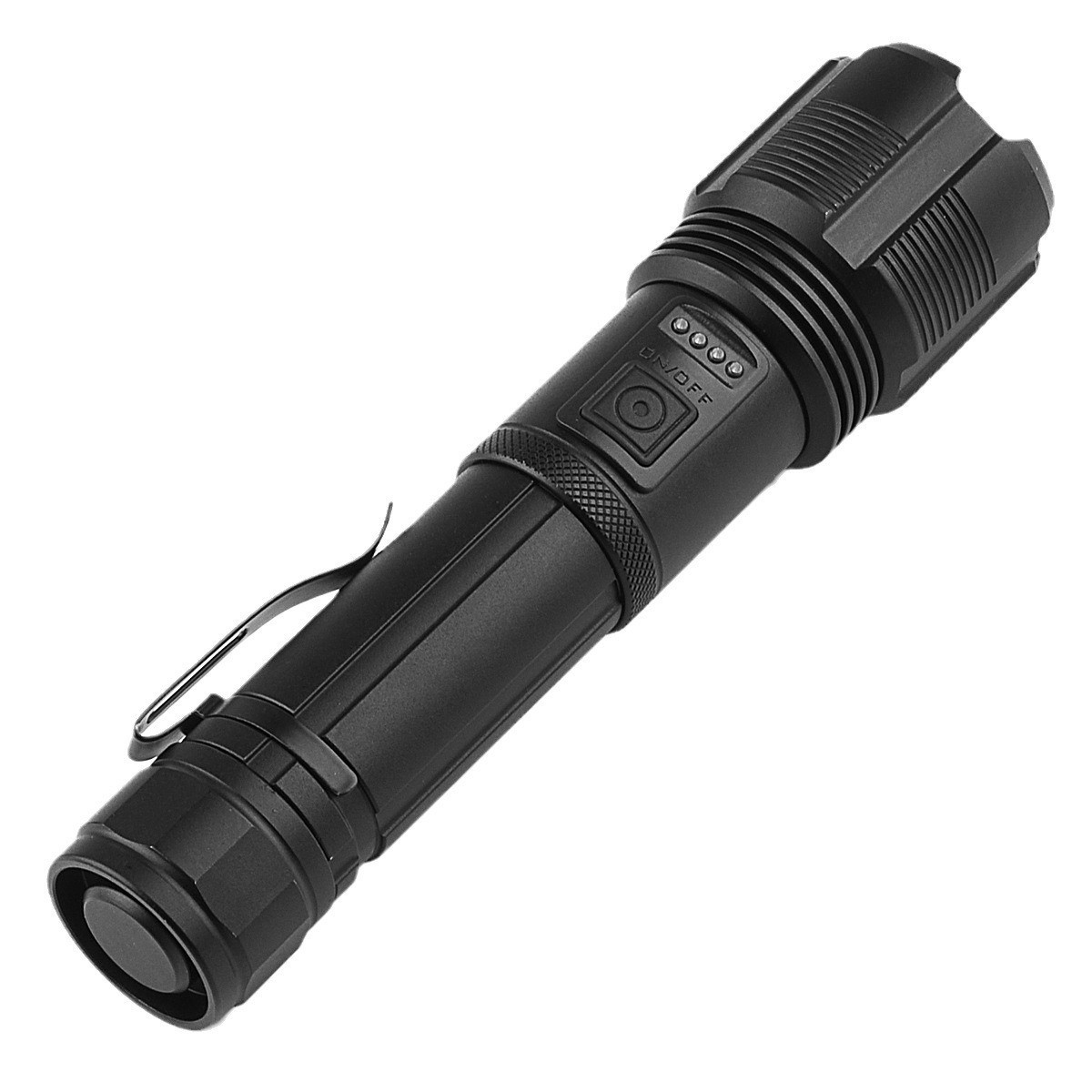 Transfronterizo nueva linterna LED TYPE-C carga P50 linterna con luz lateral COB 18650 linterna de luz