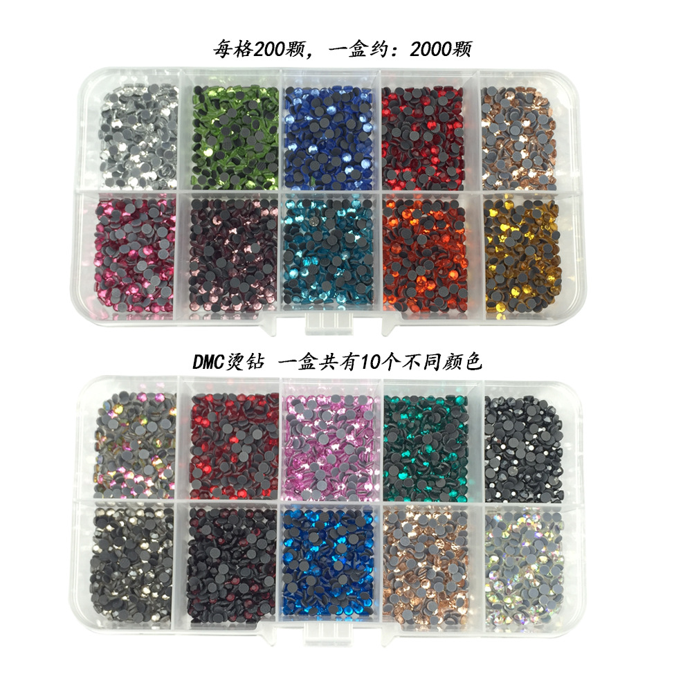 Máquina de perforación en caliente traje DMC fondo plano accesorios de herramientas de perforación en caliente pinzas Punto de ropa pluma de perforación bolsa de almacenamiento transfronterizo Amazon