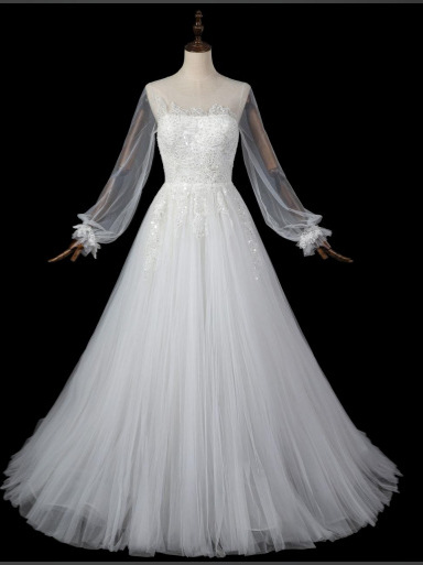 White wedding dress
