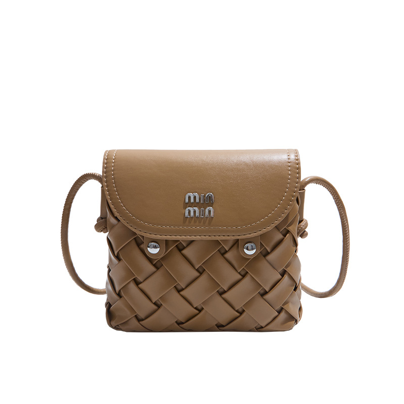 Bolsa de alta calidad transfronteriza bolso de tejido de mujer bolso cuadrado de mujer 2025 otoño y invierno nuevo estilo versátil bolso de hombro bolso de viaje