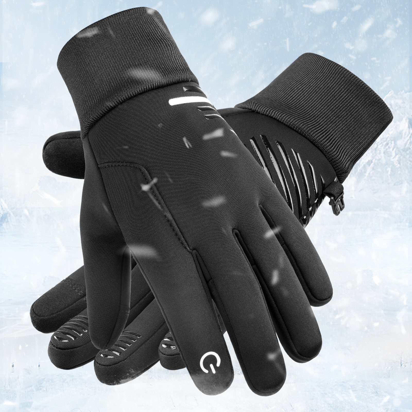 vilico秋冬季戶外騎行運動保暖加厚加絨防風防水防滑防寒耐磨手套