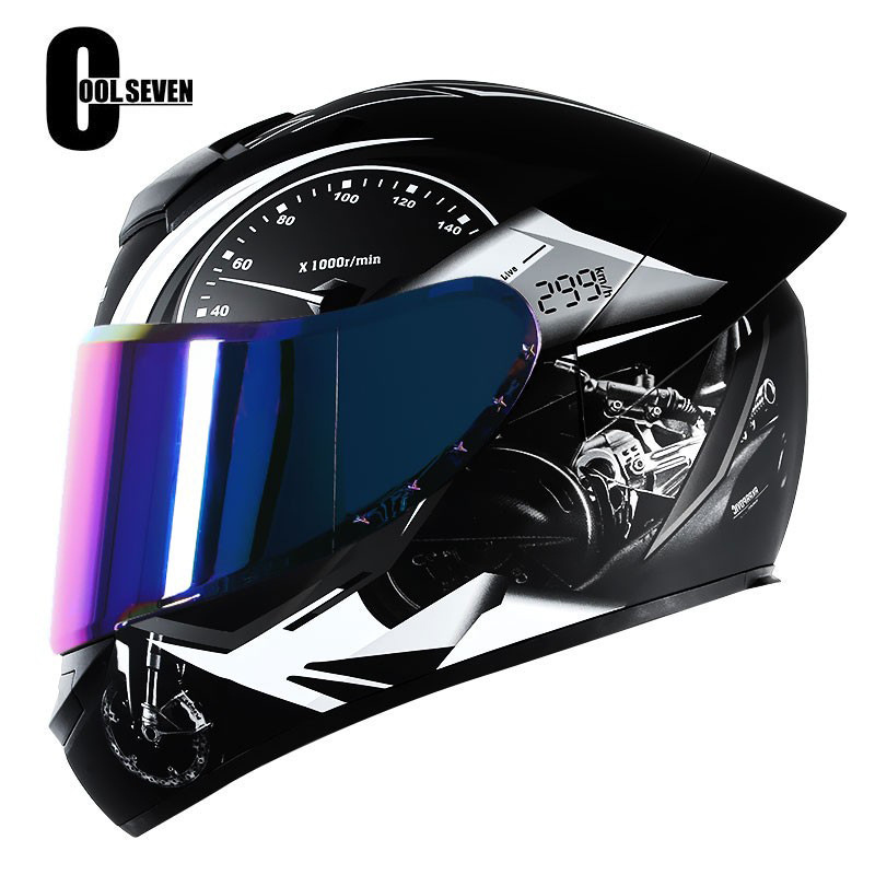 3C certificado casco de la motocicleta DOT casco completo casco de la motocicleta del coche eléctrico de comercio exterior fábrica Four Seasons National Standard Class A