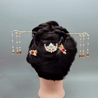 Hanfu резинка для волос лента с кисточками сказочные удлиненные аксессуары антикварная расческа для волос аксессуары для волос задний пресс Ming mand головные уборы песенного производства