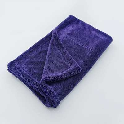 Car cleaning tools — Twisted Braid Cloth Absorbent - 1200gsm-double-layer-purple-4060cm-2-minimum-order