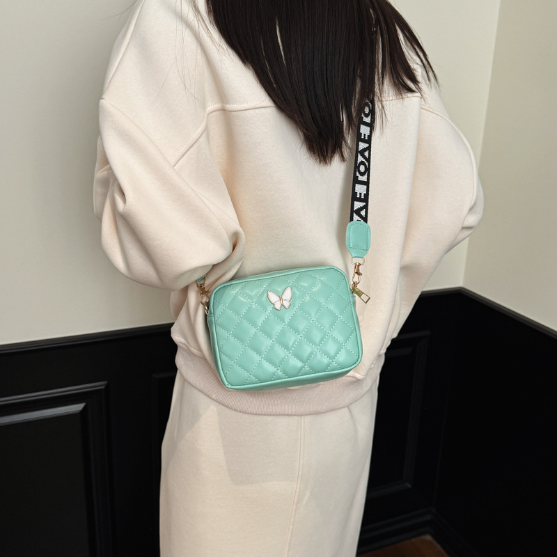 Bolsos de comercio exterior transfronterizo para niños, bolsos de hombro de moda, bordados de diamante, bolsos de cambio para niños y niñas, lindas mariposas para bebés.