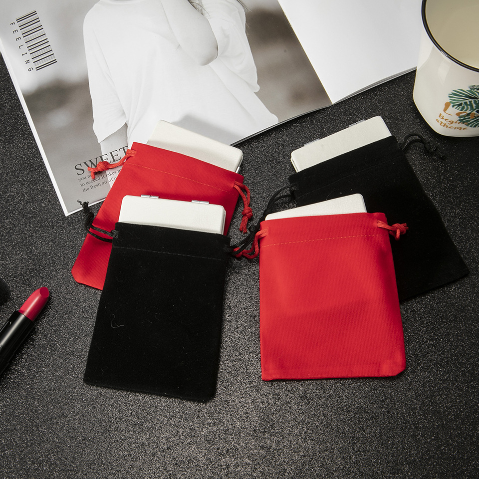 精美礼品袋绒布袋首饰包装袋饰品化妆镜子包装袋9*11cm