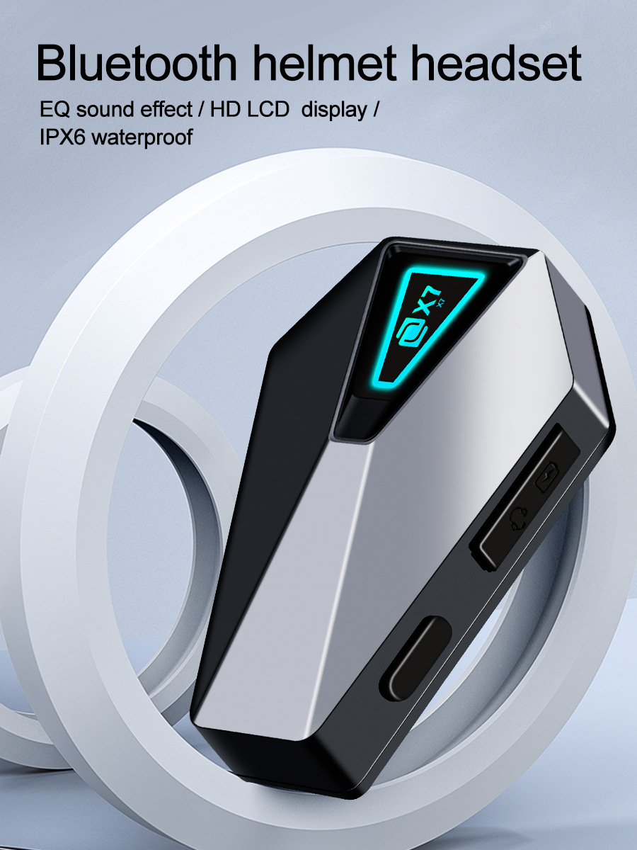 X7-Cyber ​​Motorcycle Helmet Headset Waterproof Wireless Bluetooth Music Headset Cycling Motorcycle Hands-Free Call