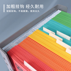 Factory wholesale thick hanging file with colored hooks A4 organizing clip for property office stationery wholesale