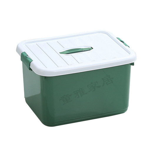 Household Storage Box for Clothes and Toys, Portable Plastic Thick Storage Box with Logo, Factory Wholesale Storage Container