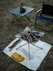 戶外野營防火布野炊燒烤隔熱墊阻燃耐高溫滅火毯玻璃纖維阻燃布