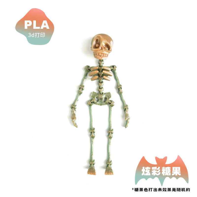 Impresión 3D dragón adornos esqueleto hombre 3D dragón chino dragón congelador pegatinas adornos regalos de absorción de esqueleto lote adornos de arte