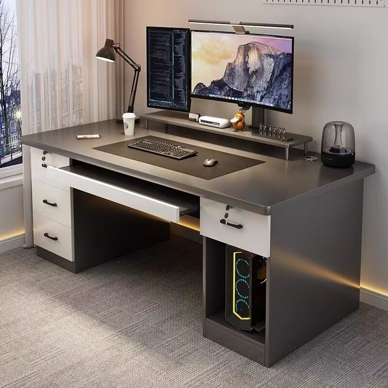 Computer Desk with Drawers, Desktop Desk, Home Office Desk, Can Accommodate a Computer Unit, National Subsidy Chair, Bedroom Storage Desk Computer Desk with Drawers, Desktop Desk, Home Office Desk, Can Accommodate a Computer Unit, National Subsidy Chair, Bedroom Storage Desk