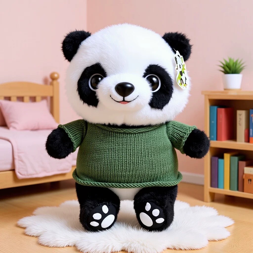 Panda lindo muñeca de peluche vestido Tesoro Nacional Panda muñeca Chengdu recuerdos festivos regalos impresión logotipo