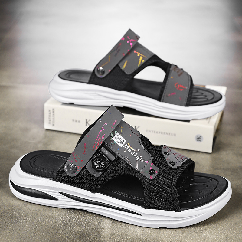 Sandalias para hombres de verano nuevas zapatillas casuales al aire libre zapatillas de playa deportivas antideslizantes image 4