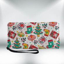 跨境新款 Christmas圣诞节搭配装饰时尚手拿钱包长款钱包厂家代发