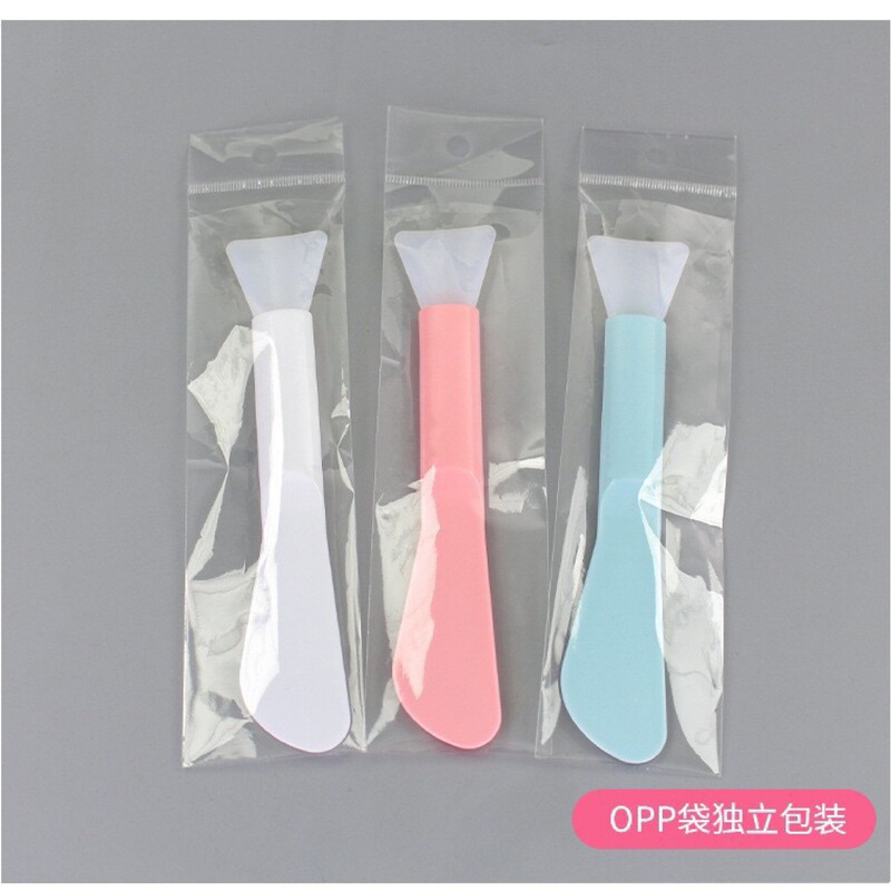 双头硅胶面膜刷硅胶面膜刷化妆刷美容刷子调膜刷涂抹刮刀涂抹泥膜|undefined