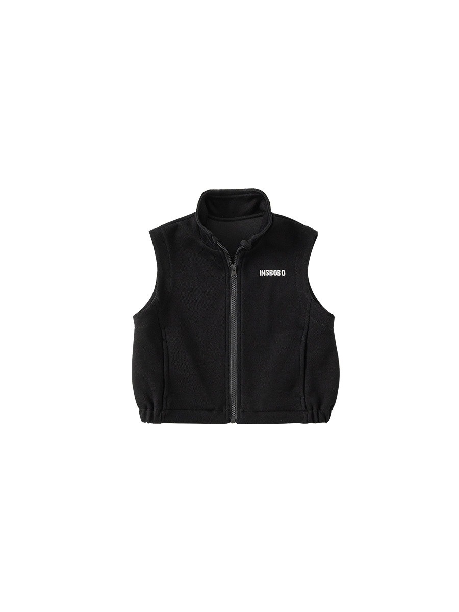 Bangchoan ropa infantil chaleco de calzado de otoño 2025 niños y medianos hombros de caballo cardigans de caballo con cremallera para bebés