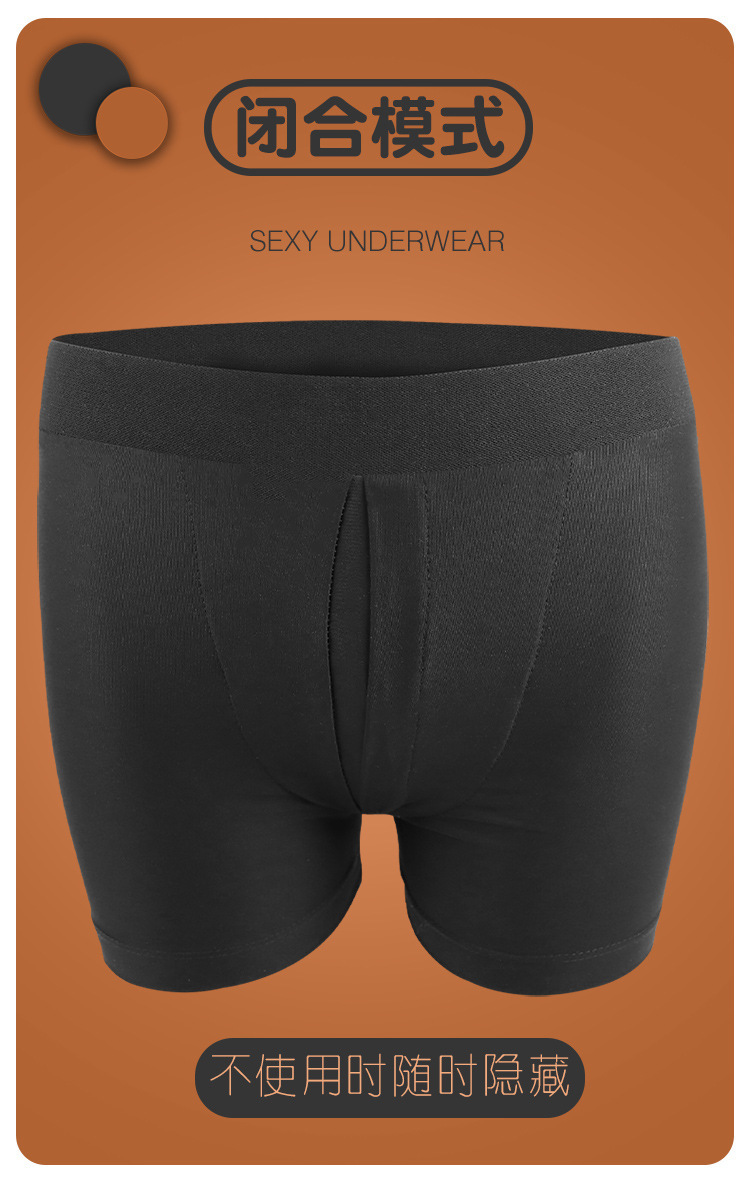Wearable Dildo with Stretch Briefs for Women, Adult Strap-on Style Underwear — detail image 5