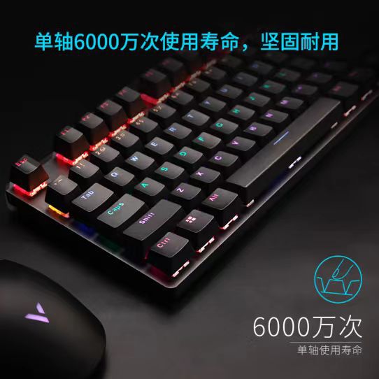 Brand New Genuine Rapoo V500PRO Wired USB Interface 104 Full Size Mechanical Keyboard Gaming Keyboard