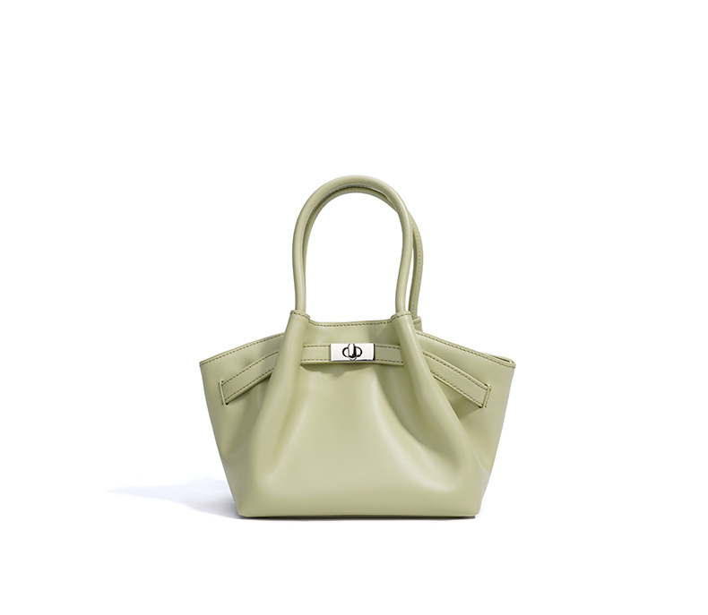 Casual Leather Soft Dumpling Bag Versatile Commuter Handbag_voghion.com