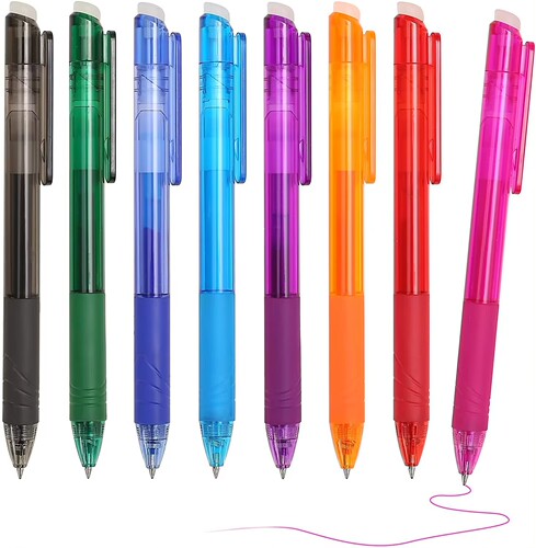Manufacturer twist erasable gel pen red blue black color erasable pen printing LOGO erasable pen stationery supplies wholesale