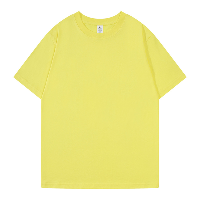 210G de piel erosionada, suave y cómoda, sensación fresca, amoníaco líquido, algodón, cuello redondo, manga corta, camisa publicitaria, ropa de trabajo, camiseta personalizada