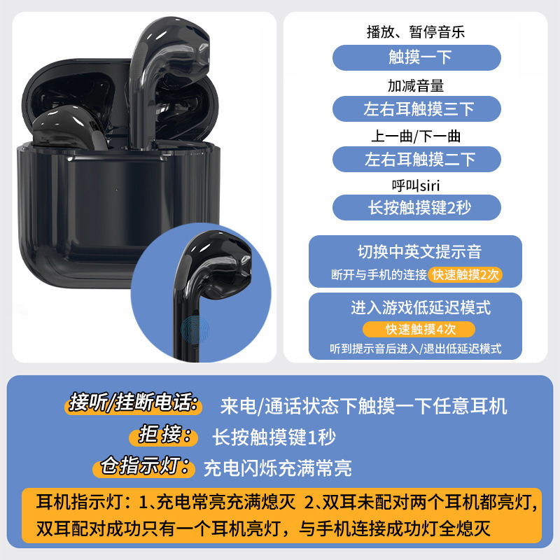 【品質と価格の選別】華強北第4世代TWSジェリーPro4高品質BluetoothイヤホンPro5|undefined