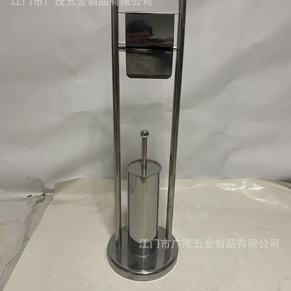 Cepillo de inodoro vertical inodoro 304 acero inoxidable piso inodoro cepillo de limpieza perforación antiolor tubo largo pared inodoro