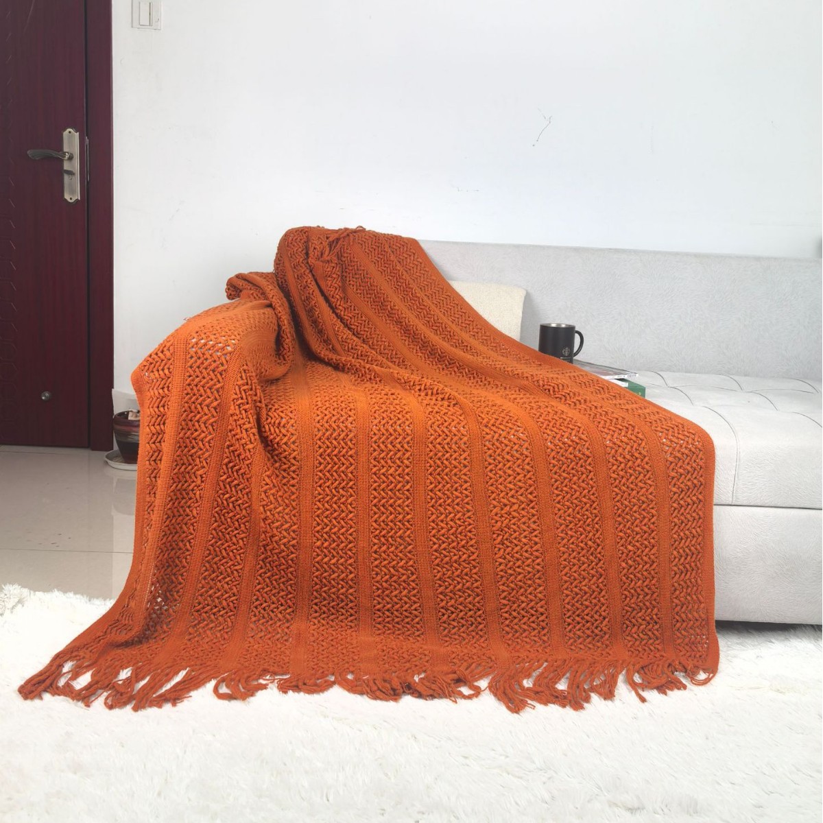 Manta nórdica de lujo ligera, cuidadosamente seleccionada, manta para sofá, manta para aire acondicionado, manta para siesta, manta estilo ins, funda para sofá, funda para cama.