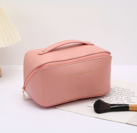 PU almohada bolsa de cosméticos portátil de viaje de gran capacidad bolsa de lavado de cosméticos de escritorio bolsa de almacenamiento de embalaje al por mayor