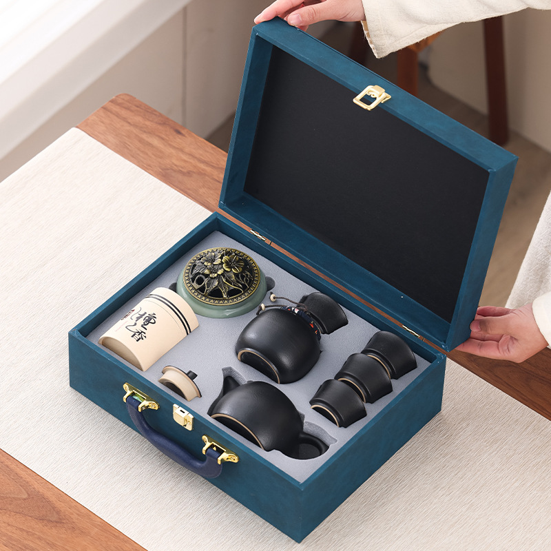 公司年會高檔伴手禮送客戶商務禮品茶具套裝紀念品隨手禮印刷LOGO