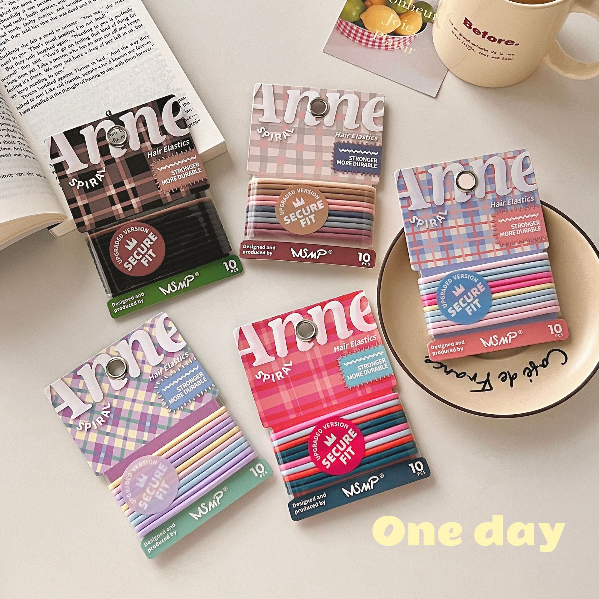 Accesorios para el cabello banda de goma elástica alta cubierta de cuero pequeña Accesorios básicos para el cabello de moda serie macaron banda de cabello cuerda de cabello sin costuras