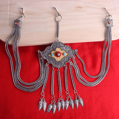 藏式配飾腰帶西藏藏族飾品腰部合金仿古銀金屬藏袍藏族服裝腰鏈