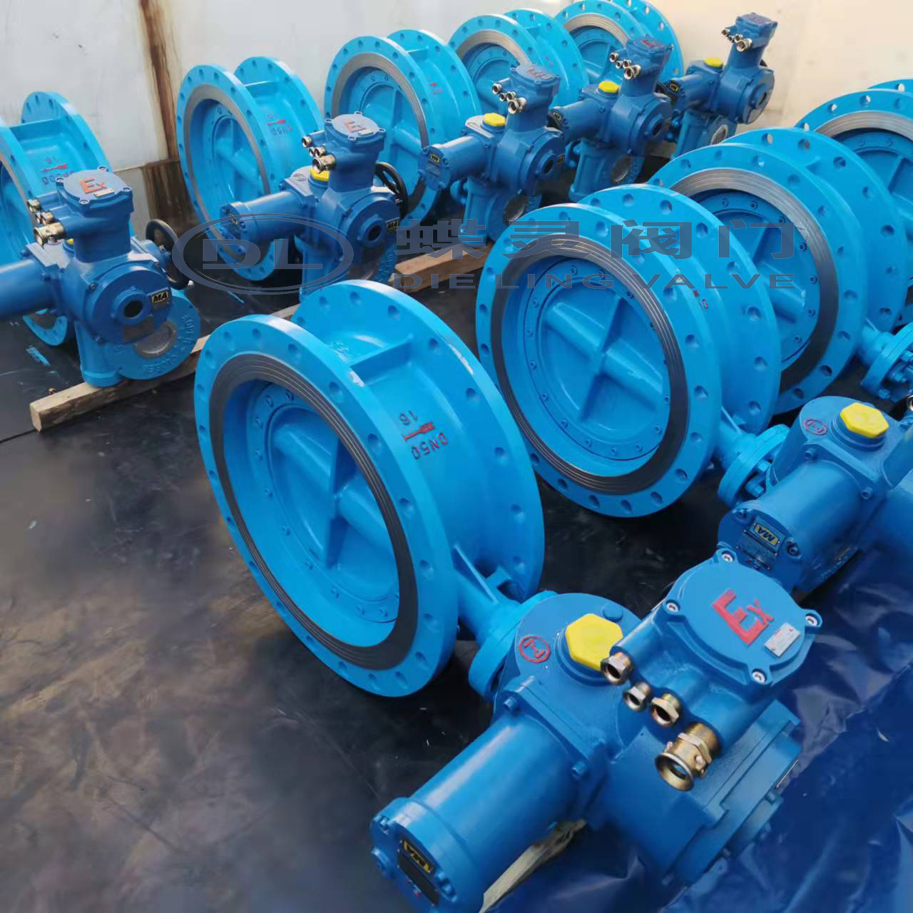 DN300煤矿用法兰电动蝶阀 MD943H-16C矿井型专用电动法兰蝶阀