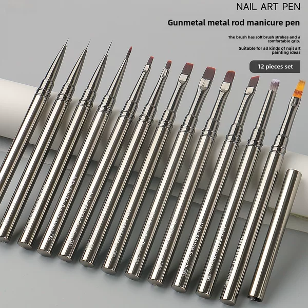 Nail Art Pen Special Manicure Set Pen Metal Rod Manicure Light Therapy Pen Painted Pen Manicure Painting Pen Manicure Supplies