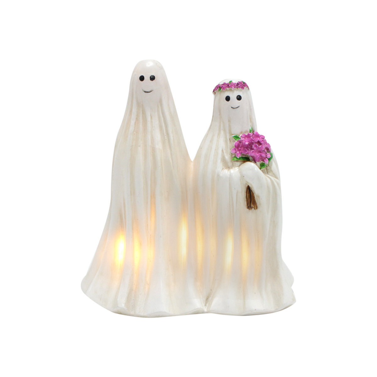 Halloween creative resin with lights ghost bride and groom ornaments ghost ghost skeleton party ghost festival ornaments now