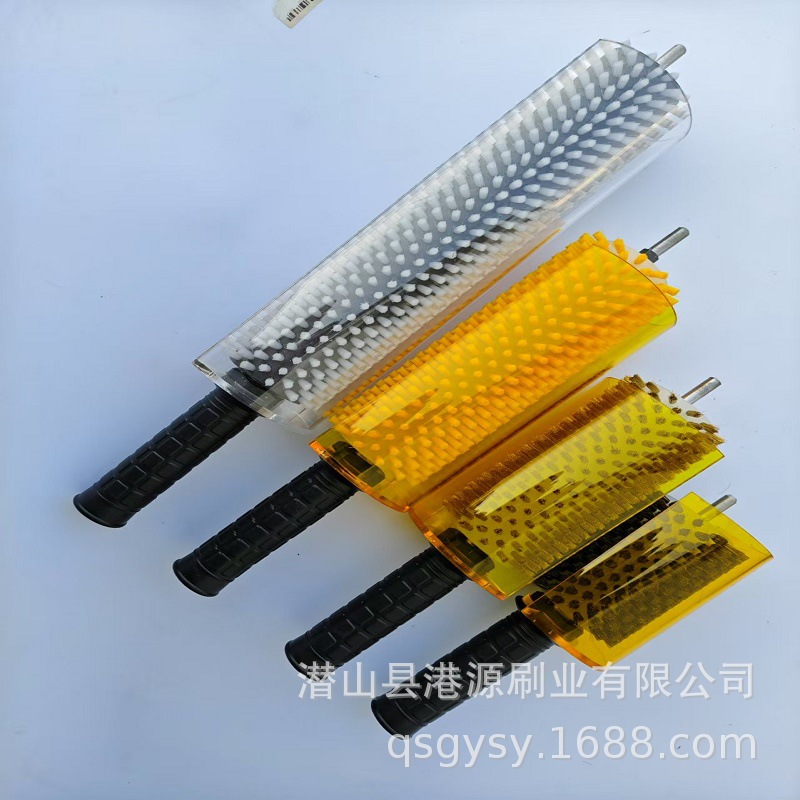 QSGYSY滑雪板打蜡滚刷抛光滚刷雪板打蜡套装尼龙刷马毛刷铜丝滚刷