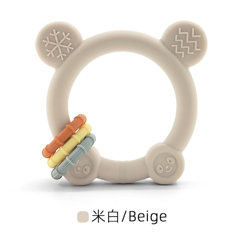 Nuevo juguete de mordida para bebés, mordedor de silicona
