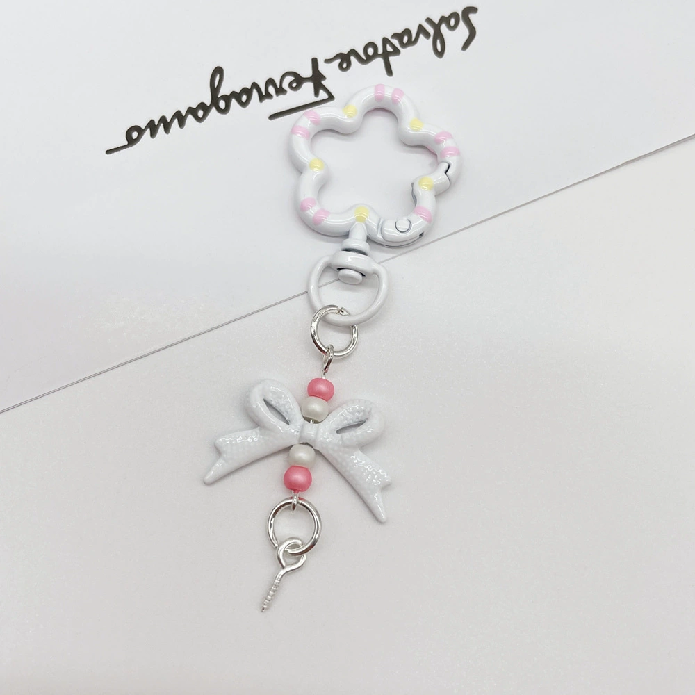 Universal keychain flower-shaped, accessories, flowered, DIY