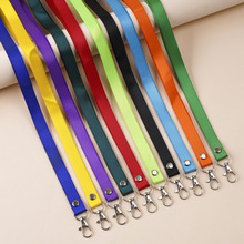 1.5cm宽单钩铆钉龙虾扣挂绳卡套挂绳工牌绳胸牌证件套吊绳定制