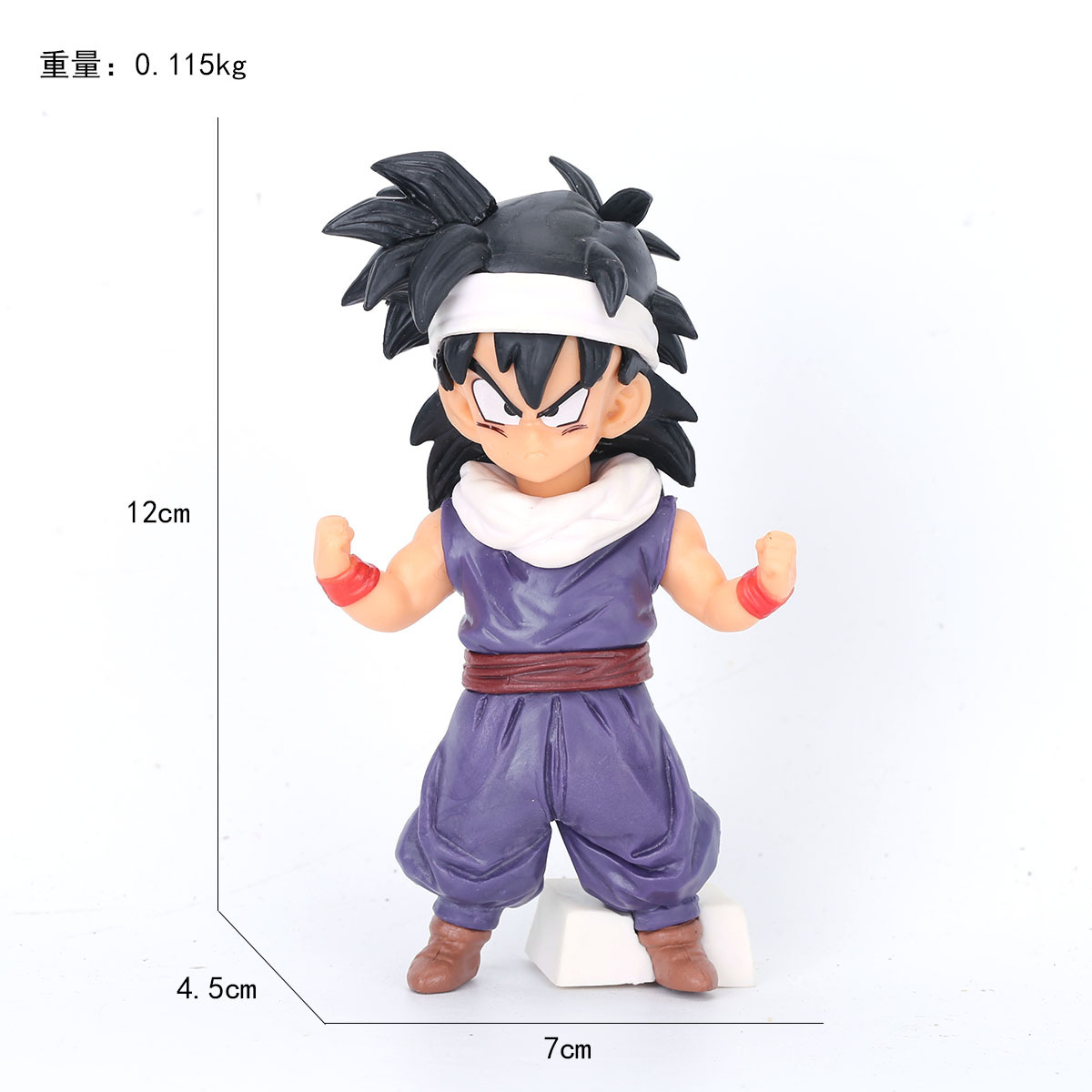 ドラゴンボールアニメのフィギュアスーパーサイヤ人悟空貝吉塔のデスクトップの置物の模型戦損超四悟吉塔