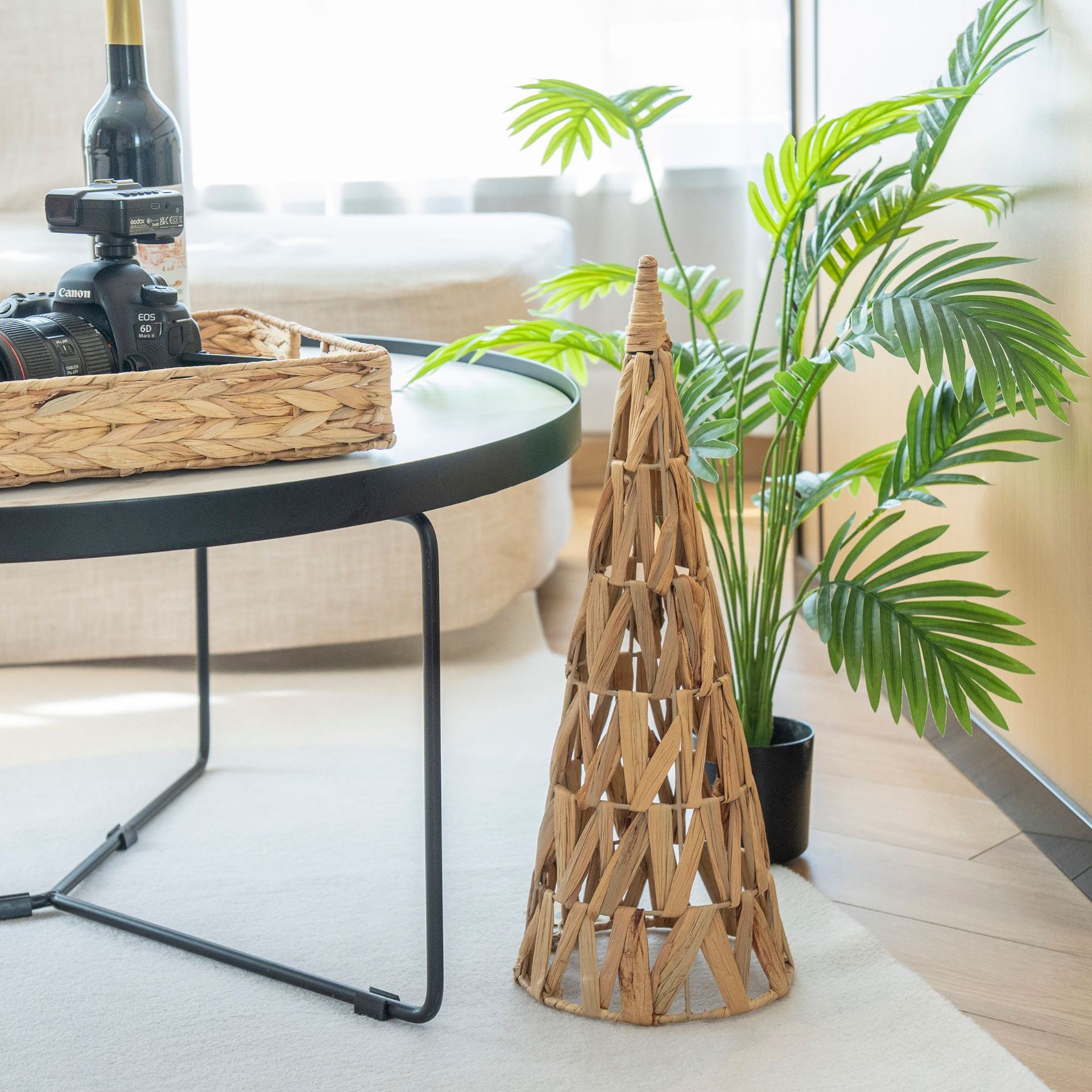 Mini árbol de Navidad base árbol de Navidad DIY material base calabaza grasa decoración artesanal decoración de atmósfera de Navidad doméstica