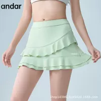 Официальный сайт Andar, летняя спортивная юбка, приятная для кожи, дышащая, защита от воздействия, с карманами, быстросохнущая, эластичная, новая одежда для йоги для женщин