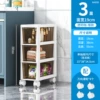 3 layers [short model 19*38*55] bathroom waterproof - with wheels
